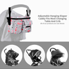 Diaper Bag Stroller Bag Diaper Organizer Caddy for Diapers Baby Stuff Adjustable Stroller Straps,Universal Fit Most Strollers