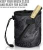 Chalk Bag Iconic Topographical Map Draw String Closure 2 Zippered Pockets Brush Holder Chalk Bag for Rock Climbing Bouldering Weightlifting Gymnastics More