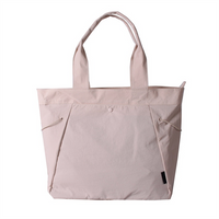 Hot Selling Handle Tote Nylon Customized Logo Bag with Zipper for Shopping Workout
