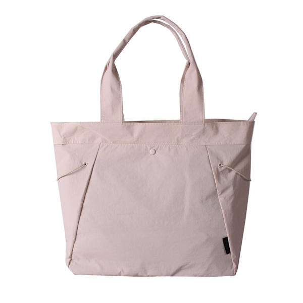 Hot Selling Handle Tote Nylon Customized Logo Bag with Zipper for Shopping Workout