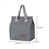 Custom logo Cationic Fabric Cooler Tote Bag Portable Lunch Bag with Aluminum Foil Material