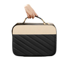 Cute Lightweight Portable Custom Logo Customize Simple Easy Access Zipper Polyester Travel Makeup Cosmetic Bag