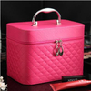 Designer Water-resistant Customized Easy Access Zipper Make Up Pouch Pu Leather Makeup Cosmetic Toiletry Bag