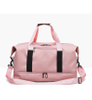 Outdoor Hand Held Wholesale Designer Waterproof Durable Sport Gym Travel Pink Duffle Tote Bag with Shoe Compartment