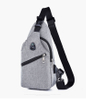 Custom casual outdoor chest bags mens travel messenger bag fashion chest bag with headphone plug
