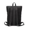 Custom Logo Expandable Black Rolltop Backpack Waterproof Trendy Travel Backpack Antitheft Laptop Backpack for Men Women