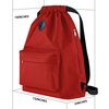 2022 Hot Sale Water Resistant Black Drawstring Sports Bag Backpack with Side Pocket String Travel Sports Gym Bag