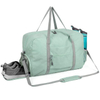 Water Resistant 38L Weekend Travel Bag with Shoes Compartment Unisex Large Capacity Folding Travel Sports Duffle Bag