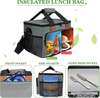 Custom Logo Leakproof Picnic Large Capacity Recycled Thermal Insulated Outdoor Tote Lunch Bag with Longer Strap