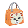 Sublimation Blank Lunch Tote Box Kids Cooler Bag Waterproof Thermal Delivery Food Bag with Cute Animal Printing Logo