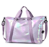 Luxury Iridescent Waterproof Women Carry on Gym Duffle Sport Bag Travel Lady Overnight Weekend Shoulder Tote Gym Duffel Bags
