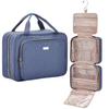 Large Capacity Leakproof Ladies Toiletry Vanity Storage Bag with Hanging Hook Travel Bathroom Make Up Pouch Cosmetic Bag