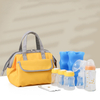 Leakproof Multifunctional Wholesale High Quality Yellow Soft Large Capacity Insulated Tote Bags Picnic Lunch Cooler Bag