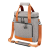 Large capacity custom logo multifunctional insulated wine beer bags cooler carrier tote bag for travel with bottle opener