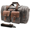 Large Capacity Gym Travel Bag with Luggage Sleeve for Man Sports Canvas Cotton Tote Bag Expandable Shoulder Overnight Duffel Bag