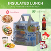 Custom Logo Tag Leakproof Insulated Dry Bag Cooling Lunch Box Soft Cooler Bag for Picnic with Removable Shoulder Strap