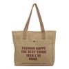 Fashion Shoulder Bag College Student Messenger Bag Cotton Canvas Handbag Casual Tote Crossbody