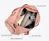 Women Pink Large Capacity Spend Night Bags Overnight Lightweight Yoga Gym Travel Bag Duffle Bag
