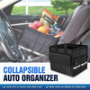 Multi Compartment Durable Drive Auto Car Trunk Organizer with Cover Heavy Duty Trunk Back Seat Organizer Box