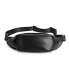 High Quality PU Leather Black Men Fanny Pack Waterproof Man Waist Bags Outdoor Bum Bag for Shopping