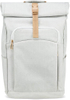 Ladies White Rolltop Backpack 15.6" Gaming Laptops Travel Backpack Organized Pockets for Women