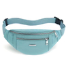 custom logo waterproof fanny pack with multi pockets durable travel waist belt bags fashion bum bag for women