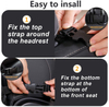 Backseat Kick Mats Cover Car Back Seat Organiser Protector for Family Road Trip