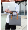 Waterproof 15.6 inch Business Computer Bag Laptop Case Portable Laptop Tote Laptop Sleeve Bag with Leather Handle