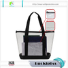 Women Custom Beach Plastic Tote Bag ,wholesale Clear PVC Tote Bags for Promotion