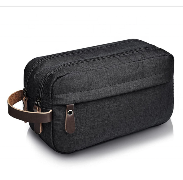 High Quality Handle Travel Bags For Toiletries Dopp Kit Shaving Storage Travel Portable Mens Toiletry Bag