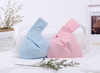 Eco-friendly Cotton Japanese Korean Style Simple Candy Gift Bag Carry Key Wrist Clutch Knot Bag Women Knot Handle Bag