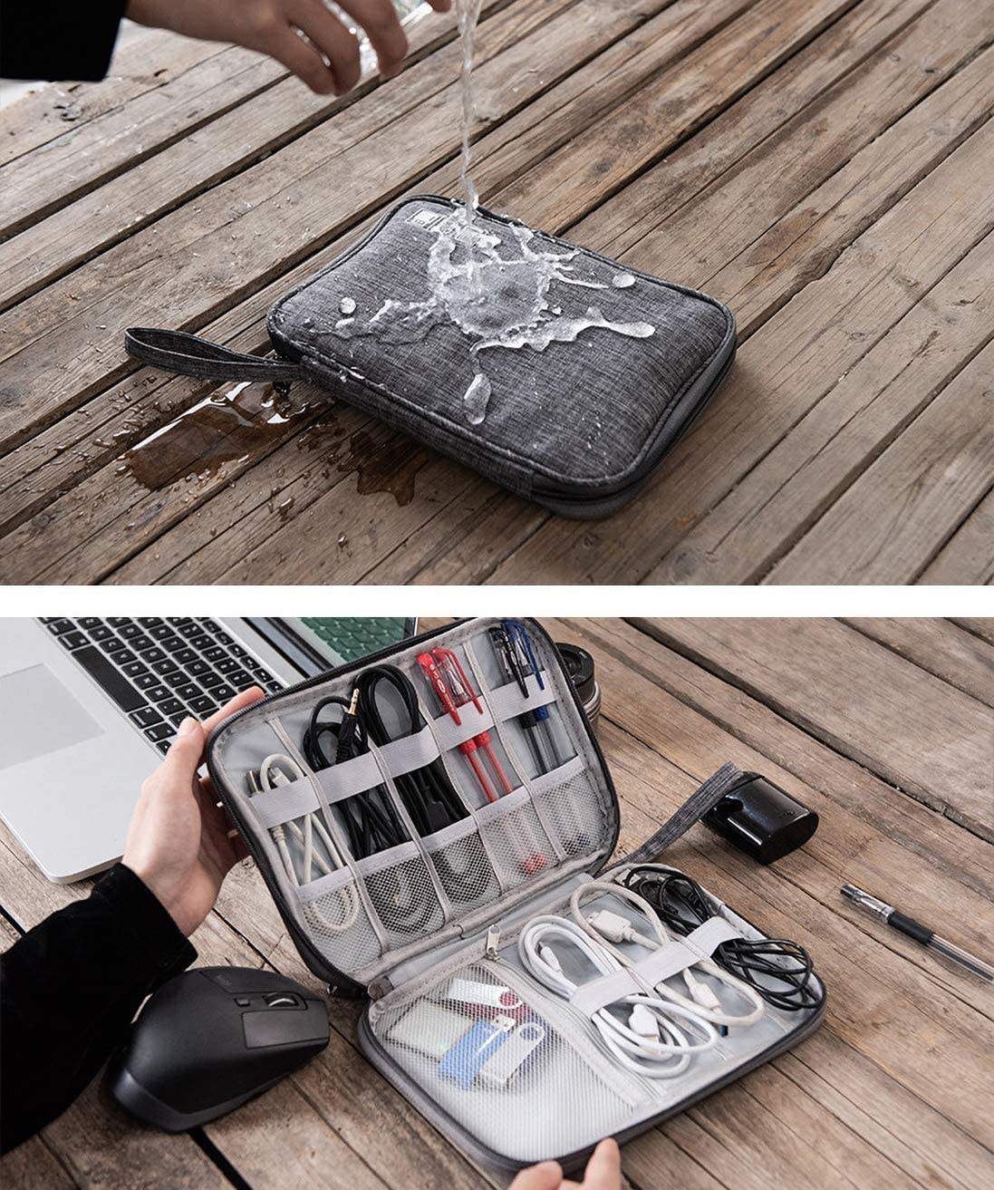 Electronics Accessories Organizer Bag Portable Phone Accessories Storage Carrying Bag