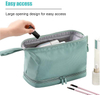Custom Logo Waterproof Cosmetics Travel Bag Double Layer Toiletry Travel Bag Anti Dirty Cover Design Make Up Bag Fashionable