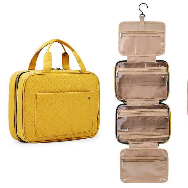 New Factory Hot Sales Wholesale Travel Hanging Hook Toiletry Bag Makeup Cosmetic Bag