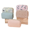 Beauty Floral Makeup Bags Canvas Cosmetic Holder Make Up Storage Organizer Toiletry Bag