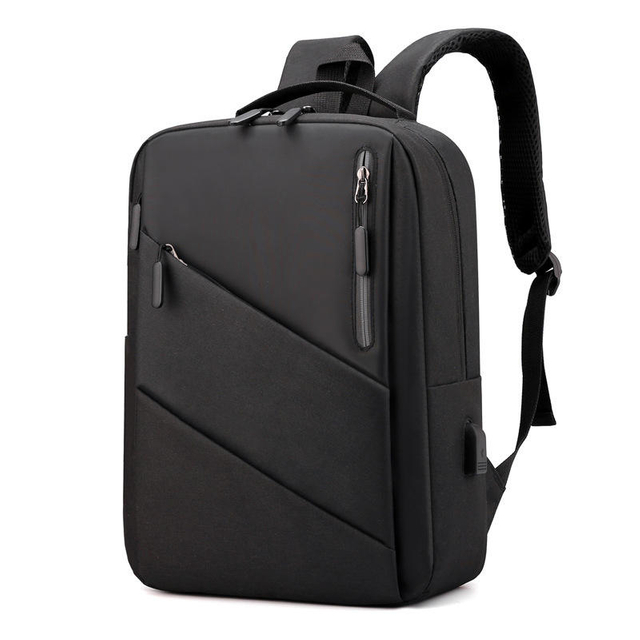 Large Capacity Laptop Backpack Black with USB Charging School Daypacks for University Students Wasserdichter Rucksack