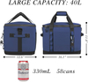 Large Capacity Portable Insulated Leak Proof 58 Cans 330ML Beer Cooler Bag with Shoulder Strap Bottle Opener for Travel Picnic