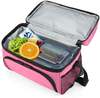 Double Layer Lunch Bags for Women Insulated Office School Lunch Tote Thermal Bags for Food with Adjustable Shoulder Strap