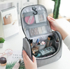 Portable travel makeup hanging make up storage bag 360 degree cosmetic bedroom organizer for women men
