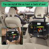 Waterproof New Arrival Car Front Seat Organizer Accessories Folding Laptop Cup Holder Leather Car Seat Organizer