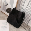 Private Label Corduroy Shopping Bags Large Capacity Corduroy Tote Bag Blank Beach Shoulder Bag