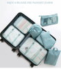 Waterproof Travel Organizer Set 8 Pcs Luggage Packing Cubes Toiletry Packing Cube for Suitcase