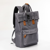 Custom Logo Back Pack Bags School Travel Laptop Rucksack Roll Top Closure College Backpack for Men