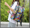 Printing large unisex cool anti-theft drawstring bagpack traveling college leisure book bag school backpacks for men