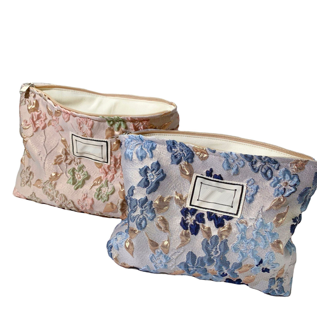 Jacquard Design Skin Care Lipstick Storage Bag Travel Portable Women's Bag