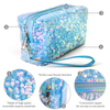 New Fashion Custom Sparkling Sequin Makeup Pouch Bag Multifunction Ladies Purse Gift Bag