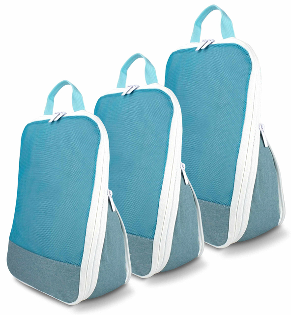 Custom Logo Packing Cubes Set for Suitcases Luggage Organizer Weekender Travel Bag Women Printing