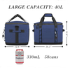 Durable Waterproof Fabric RPET Beach Cooler Bag for Man Custom Logo Picnic Outdoor Large Insulated Lunch Cooler Bag