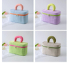 Custom Logo Quilting Green Make Up Bags Girls Travel Toiletry Storage Vanity Plain Small Cosmetic Bag 2022