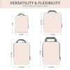 Custom Logo 4 Set/5 Set/6 Set Compression Packing Cubes Travel Expandable Packing Organizers with SBS Zipper Man Women